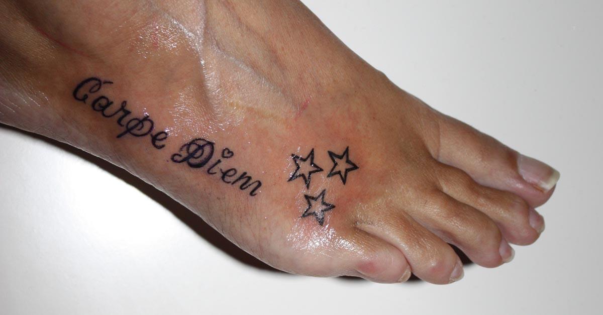 tattoo, Carpe Diem Carpe diem with stars