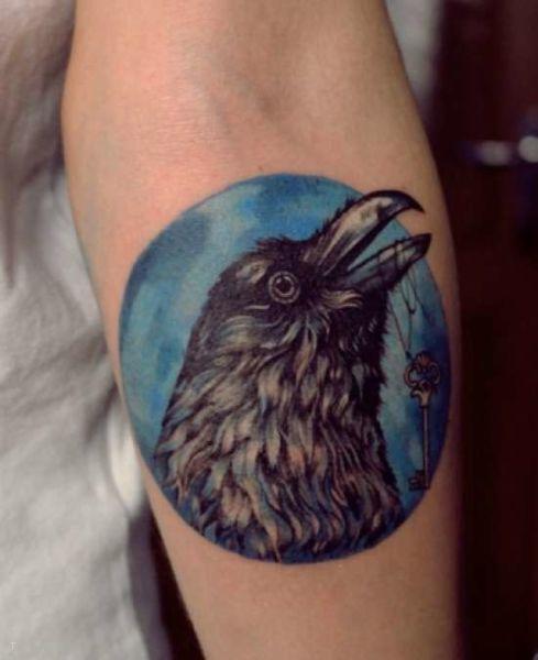 tattoo, Crow The crow got the keys
