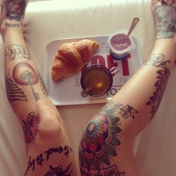 tattoo, Oldschool Legs Oldschool leg tattoos