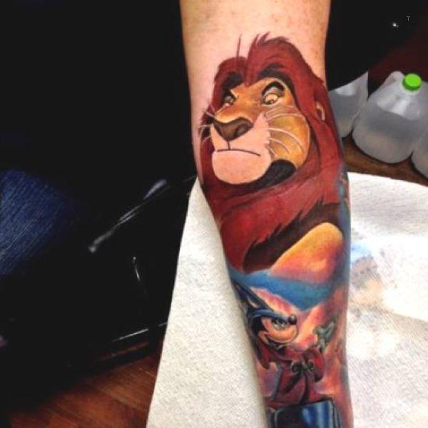 tattoo, The Lion King Simba from the lion king movie